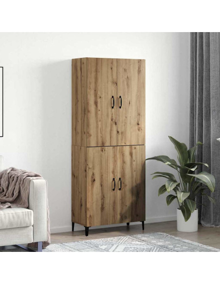 Credenza 2 pcs rovere artigianale 69,5 x 34 x 180 cm