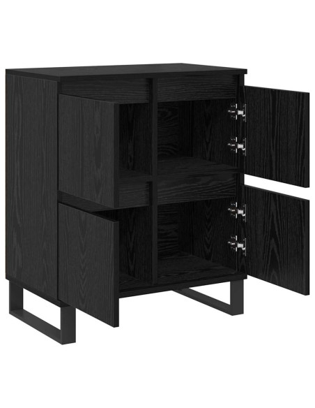 Credenza 3 pcs Rovere Nero 60 x 35 x 70 cm