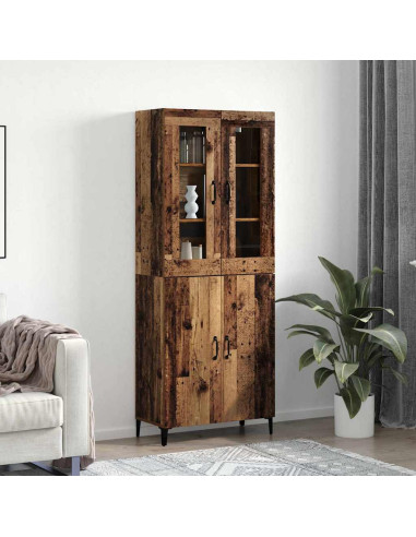 Credenza 2 pcs Legno vecchio Legno multistrato