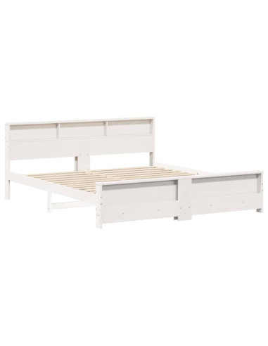 Struttura del letto Bianco 200 x 200 cm Legno multistrato