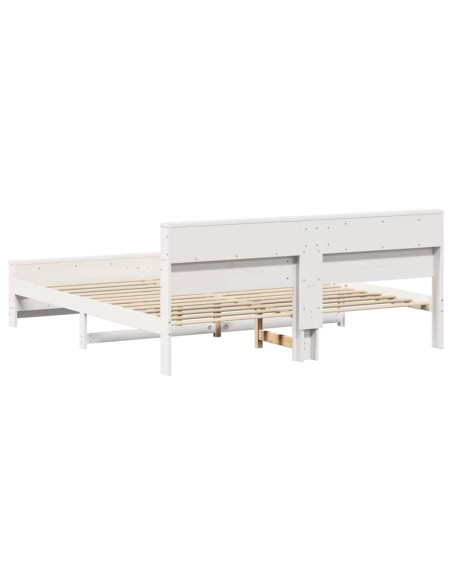 Struttura del letto Bianco 180 x 200 cm Legno di pino massello