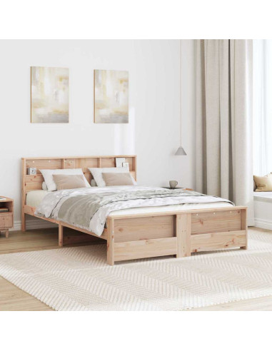 Struttura del letto Marrone 140 x 200 cm Legno multistrato