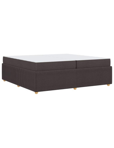 Struttura del letto Marrone Scuro 200 x 200 cm Tessuto