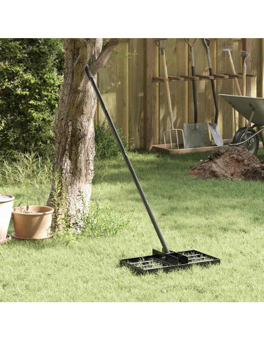 Rastrello da Giardino Nero Acciaio verniciato a polvere