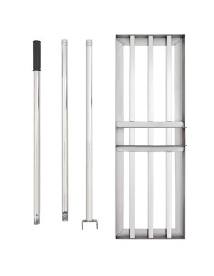 Rastrello da Giardino Argento Acciaio inossidabile 2