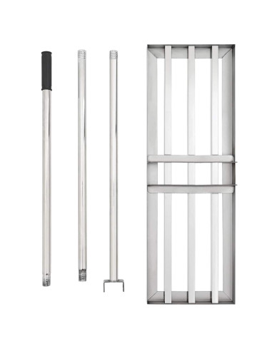 Rastrello da Giardino Argento Acciaio inossidabile