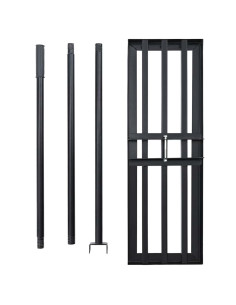 Rastrello da Giardino Nero Acciaio verniciato a polvere 2