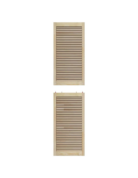 Porte per Armadi Other 4 pcs Marrone 201 x 49.5 x 2.1 cm