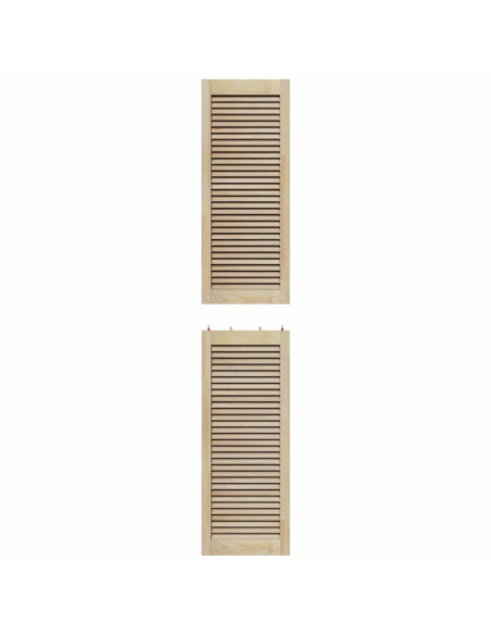 Porte per Armadi Other 4 pcs Marrone 201 x 39.5 x 2.1 cm