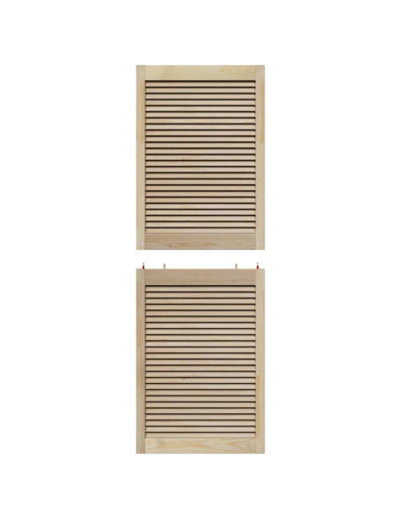 Porte per Armadi Other 4 pcs Marrone 170 x 59.5 x 2.1 cm