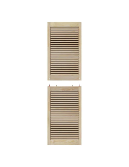 Porte per Armadi Other 4 pcs Marrone 170 x 49.5 x 2.1 cm