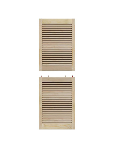 Porte per Armadi Other 4 pcs Marrone 140.5 x 49.5 x 2.1 cm