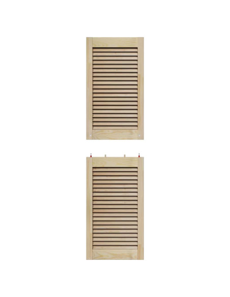 Porte per Armadi Other 4 pcs Marrone 140.5 x 39.5 x 2.1 cm