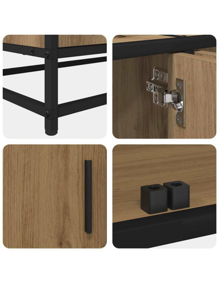 Mobile TV rovere artigianale 210 x 35 x 41 cm Legno multistrato