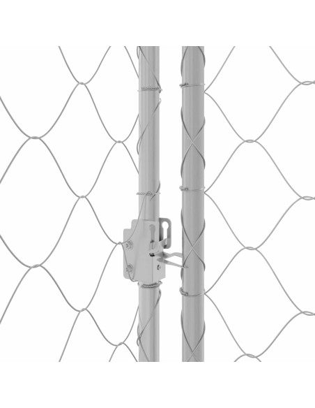 Gabbia per cani 2 x 2 x 2 m Acciaio