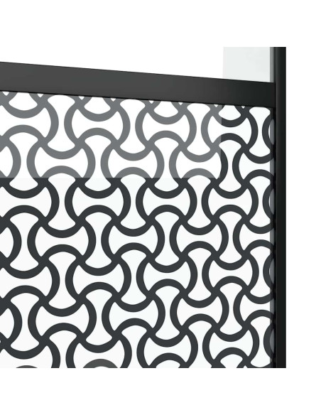 Porta scorrevole Nero 90 x 205 cm Vetro temperato, Alluminio