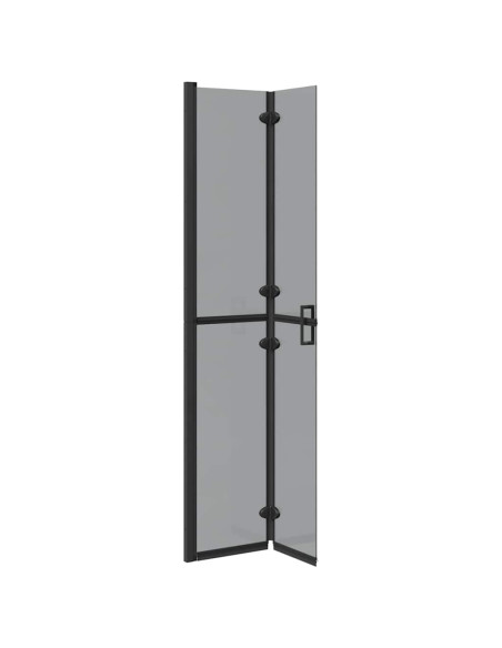 Parete doccia Walk-in Nero e trasparente scuro 70 x 190 cm