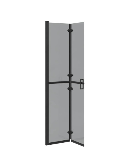 Parete doccia Walk-in Nero e trasparente scuro 80 x 190 cm