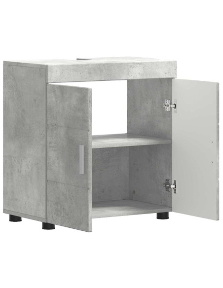 Mobile per lavabo da bagno Grigio cemento 60 x 34 x 63 cm