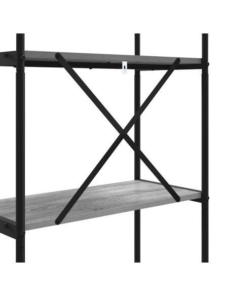 Libreria Grigio sonoma 80 x 30 x 109 cm Legno multistrato