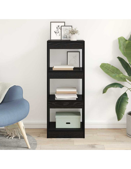 Armadio per Libri Rovere nero 40 x 30 x 103 cm