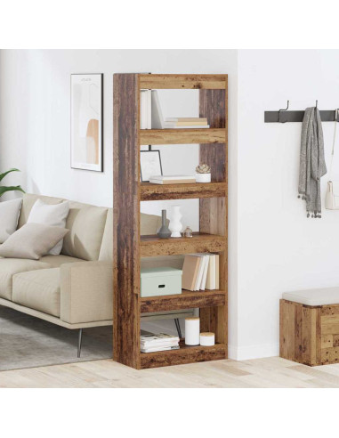 Armadio per Libri Legno vecchio 60 x 30 x 166 cm