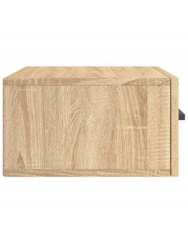 Comodino a Muro Rovere Sonoma 35x35x20 cm