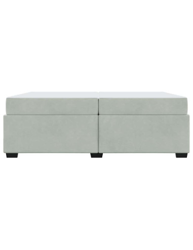 Struttura del letto Grigio chiaro 200 x 200 cm Tessuto