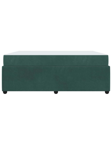 Struttura del letto Verde Scuro 180 x 200 cm Tessuto