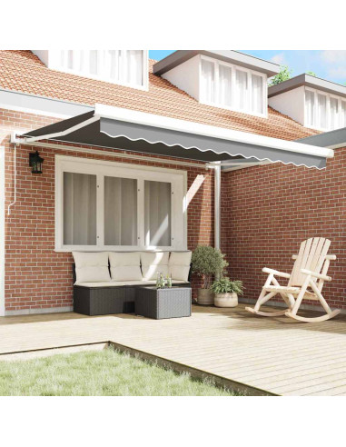 Tenda da Sole Bianco 3,5 x 2,5 m Metallo