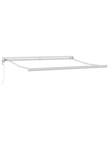 Tenda da Sole Bianco 3,5 x 2,5 m Metallo