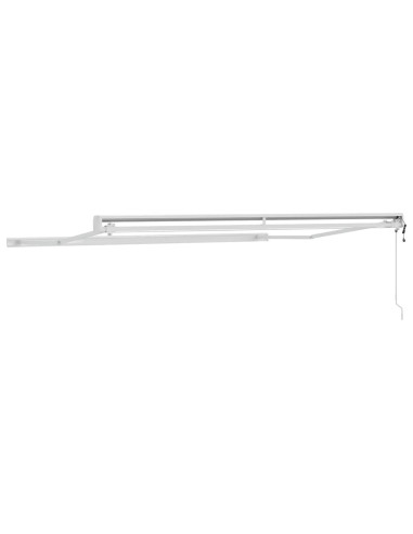 Tenda da Sole Bianco 3,5 x 2,5 m Metallo