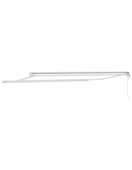 Tenda da Sole Bianco 4,5 × 3 m Metallo