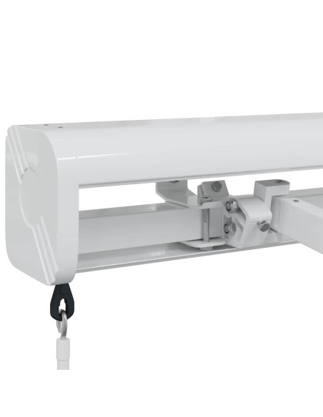 Tenda da Sole Bianco 4,5 × 3 m Metallo