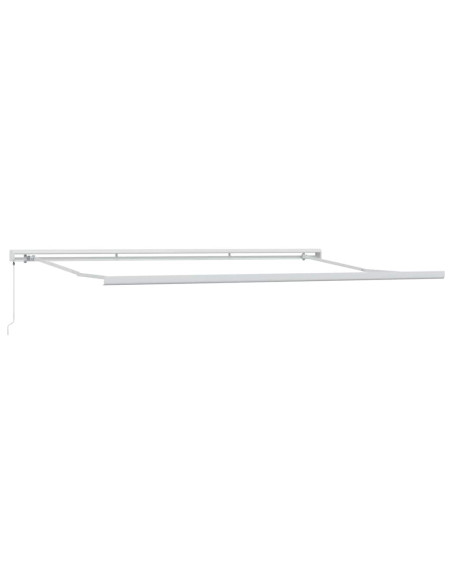 Tenda da Sole Bianco 4,5 × 3 m Metallo