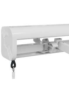 Tenda da Sole Bianco 5 x 3 m Metallo 2