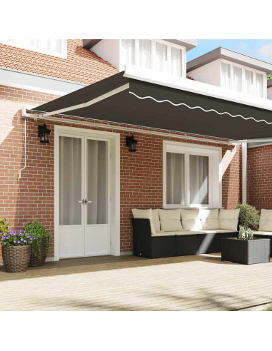 Tenda da Sole Bianco 5 x 3 m Metallo