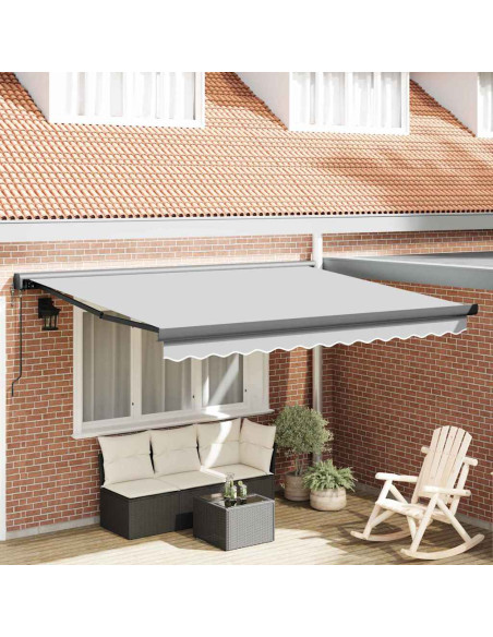Tenda da Sole Antracite 3 x 2,5 m Metallo