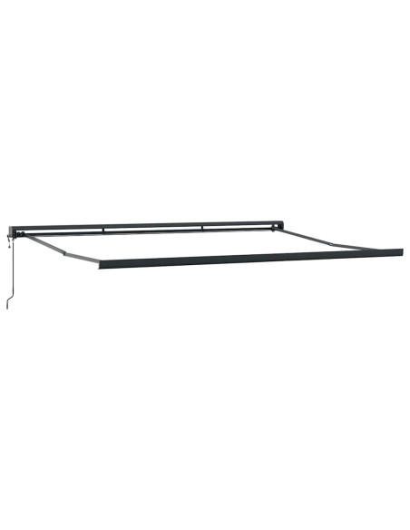 Tenda da Sole Antracite 4 × 3 m Metallo