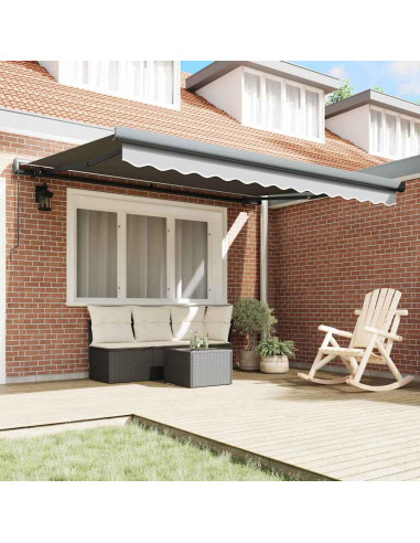 Tenda da Sole Antracite 3 x 2,5 m Metallo