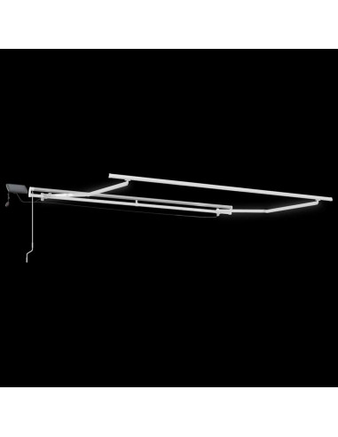 Tenda da Sole con Manuale Bianco 3 x 2,5 m Metallo