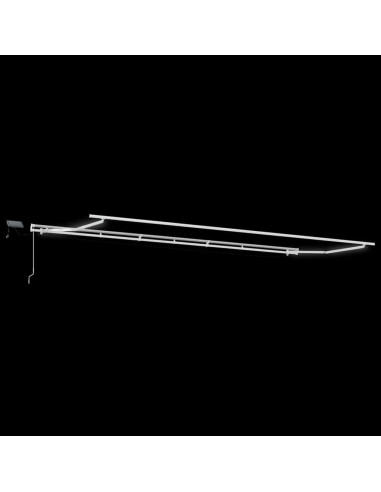 Tenda da Sole con Manuale Bianco 6 x 3 m Metallo