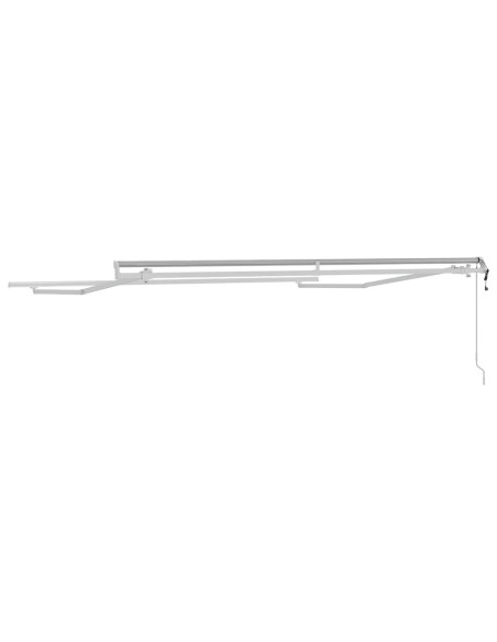 Tenda da Sole Manuale Bianco 3 x 2,5 m Metallo
