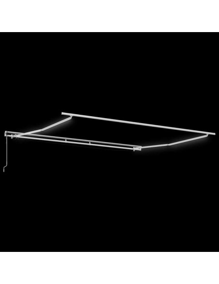 Tenda da Sole Bianco 5 × 3,5 m Metallo