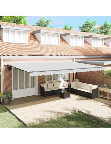 Tenda da Sole Manuale Antracite 6 x 3 m Metallo