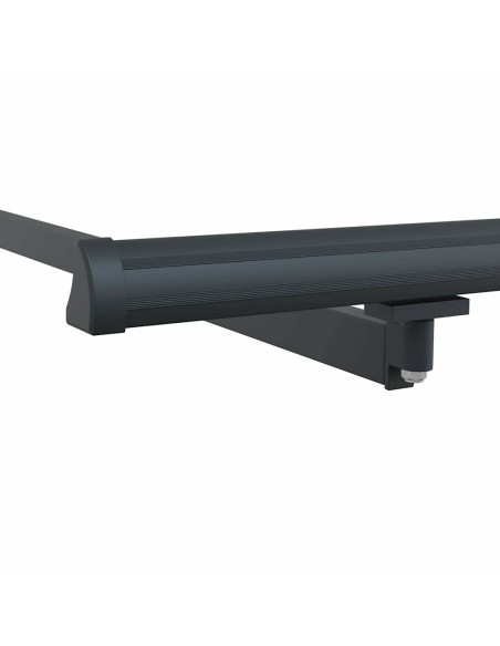 Tenda da Sole Manuale Antracite 4 × 3,5 m Metallo