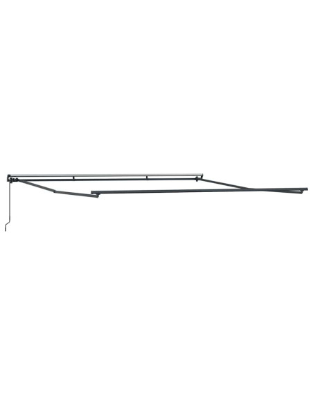Tenda da Sole Manuale Antracite 5 × 3,5 m Metallo