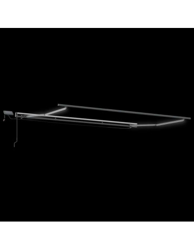 Tenda da Sole con Manuale Antracite 5 x 3 m Metallo