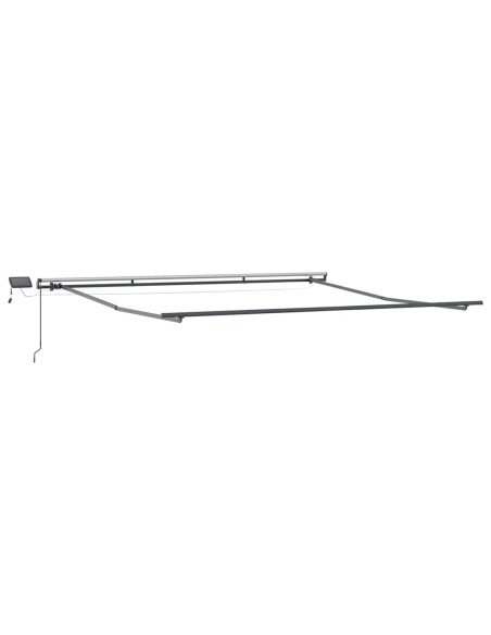 Tenda da Sole con Manuale Antracite 4,5 × 3,5 m Metallo