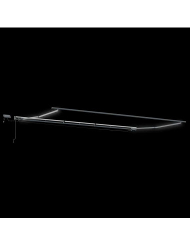 Tenda da Sole con Manuale Antracite 6 × 3,5 m Metallo